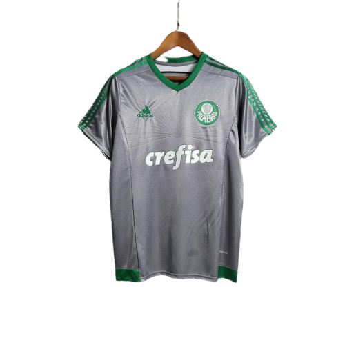Camisa Palmeiras 2015 Retrô - Cinza/Verde