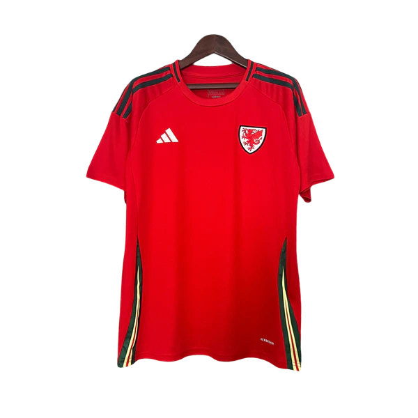 Camisa País de Gales Home 24/25 - Adidas Torcedor Masculina Lançamento