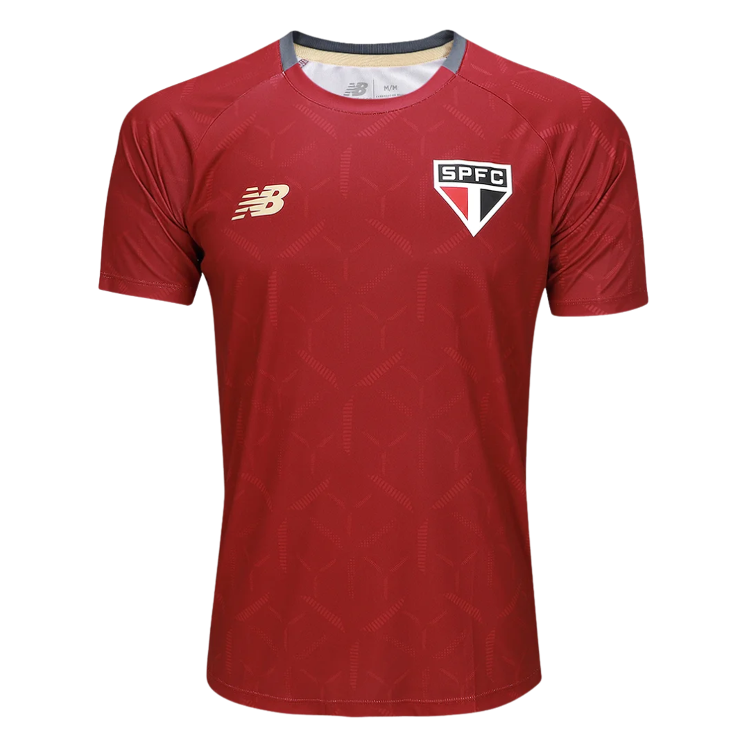 Camisa São Paulo Treino Vermelha 25/26 - NB Torcedor Masculina Lançamento