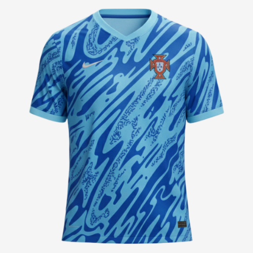 Camisa Portugal Goleiro Azul 24/25 - Nike Versão Torcedor Masculina