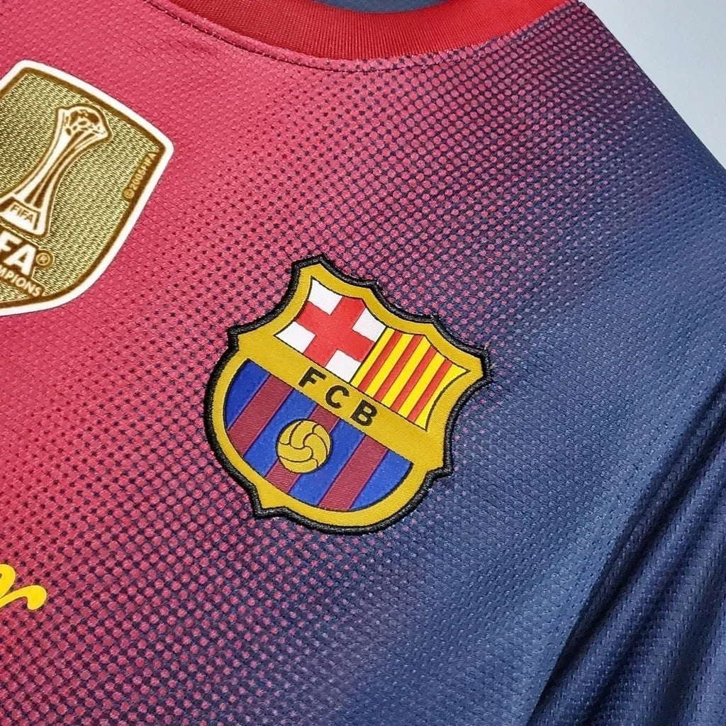 Camisa Retrô Barcelona Nike 2012/13 Masculino Azul Grená
