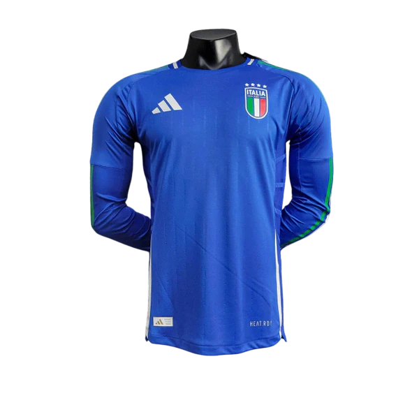 Camisa Itália Home Manga Comprida 24/25 - Adidas Versão Jogador
