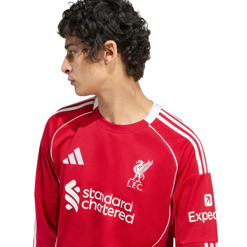 Camisa Liverpool Home Manga Comprida 25/26 - Adidas Torcedor Masculina