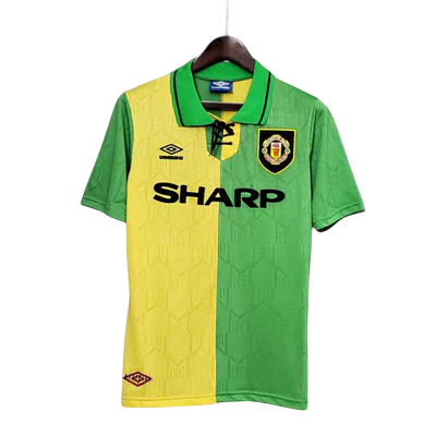 Camisa Manchester United Retrô 1992/1994 Verde e Amarela - Umbro