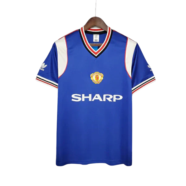 Camisa Manchester United Retrô 1985/1986 Azul - Adidas