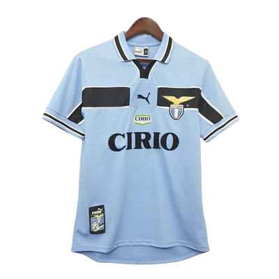 Camisa Lazio Retrô 1999/2000 Azul e Preta - Puma