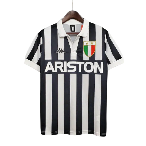 Camisa Juventus Retrô 1984/1985 Preta e Branca - Kappa