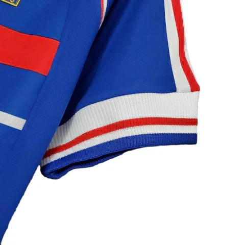 Camisa Retrô França I Home Adidas 1998/99 Masculino Azul