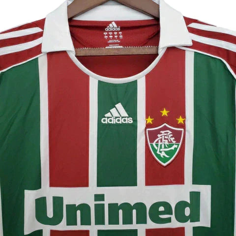 Camisa Fluminense Retrô 2008/2009 Vermelha e Verde - Adidas