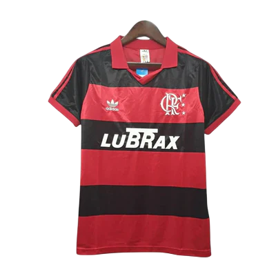 Camisa Retrô Flamengo I Home Adidas 1990/91 Masculino Vermelho e Preto