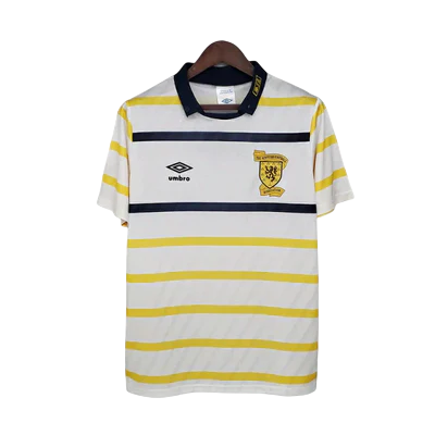 Camisa Escócia Retrô 1988/1991 Branca e Amarela - Umbro