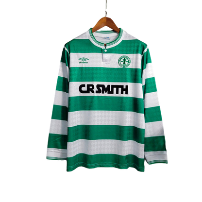Camisa Celtic 87/88 Home Manga Longa - Retrô Masculina