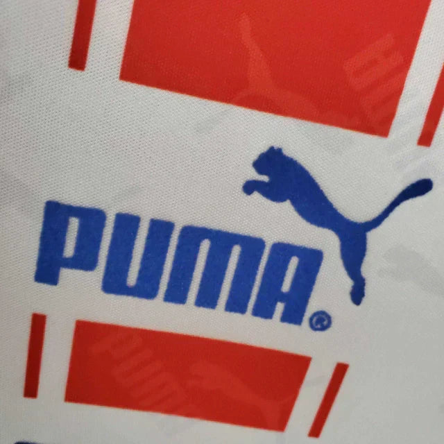 Camisa Atlético de Madrid Retrô 1994/1995 Branca e Vermelha - Puma