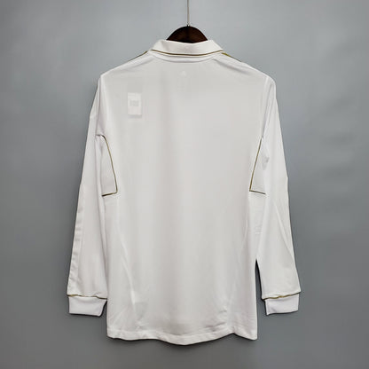 Camisa Real Madrid 11/12 Home Manga Longa - Retrô Masculina