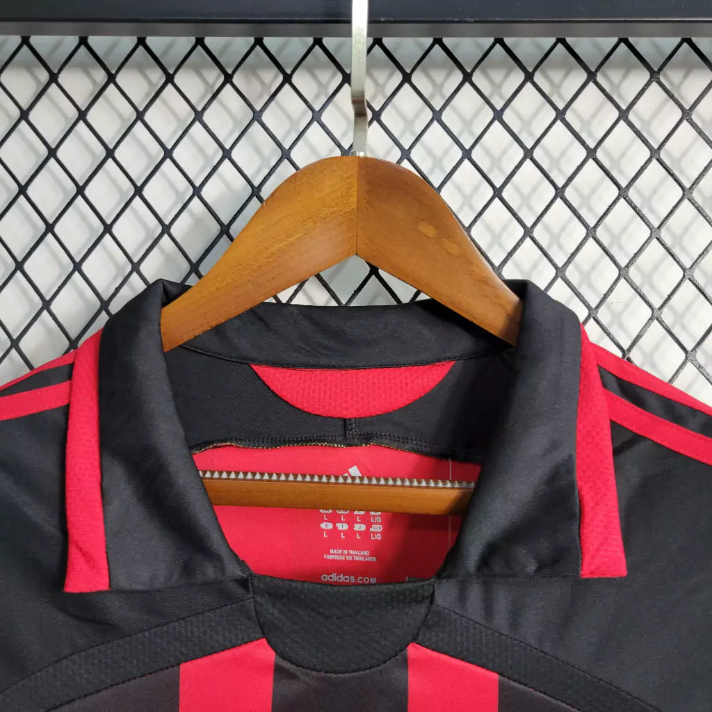 Camisa Milan 06/07 Home Manga Longa - Retrô Masculina