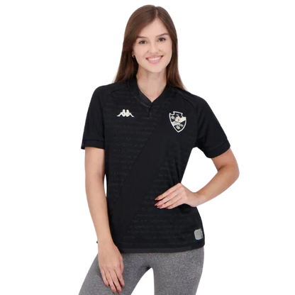 Camisa Vasco III Preta 24/25 - Kappa Feminina