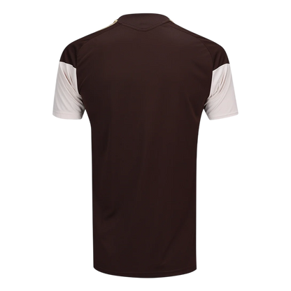 Camisa Flamengo 26/27 Treino Marrom - Adidas Versão Torcedor