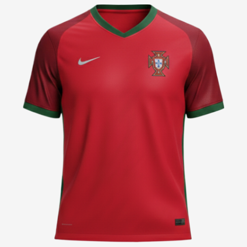 Camisa Retrô Portugal Home Nike 2016/17 Masculino Vermelho