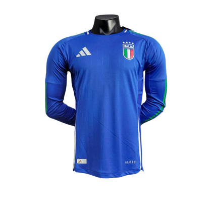 Camisa Itália Home Manga Comprida 24/25 - Adidas Versão Jogador
