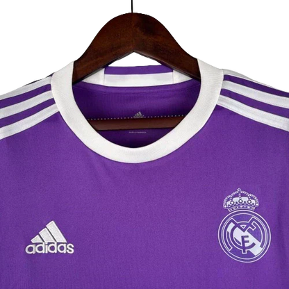 Camisa Real Madrid 16/17 Away Manga Longa - Retrô Masculina