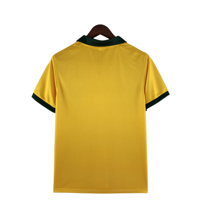 Camisa Retrô 1986 Seleção Brasileira I Masculina - Amarelo e Verde