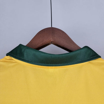 Camisa Retrô 1986 Seleção Brasileira I Masculina - Amarelo e Verde