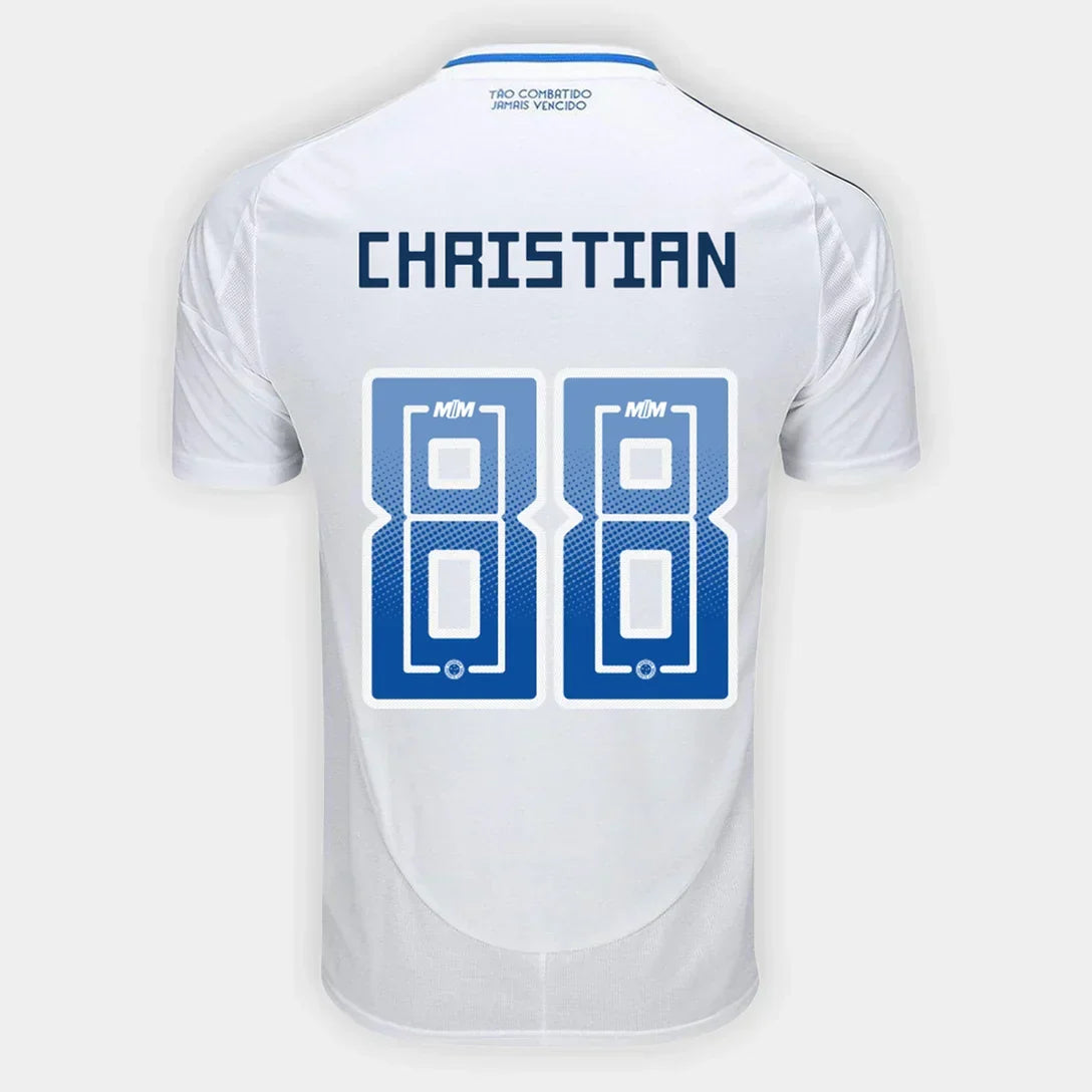 Camisa Cruzeiro Away 25/26 Christian N° 88
