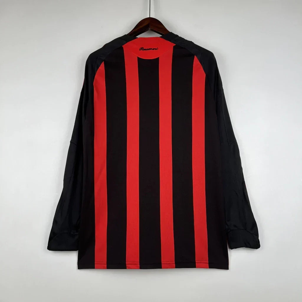 Camisa Milan 08/09 Home Manga Longa - Retrô Masculina