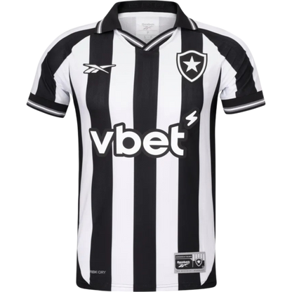 Camisa Botafogo Home 25/26 - Torcedor Reebok Masculino - Preto e Branco