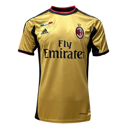 Camisa Retrô Milan III Third Adidas 2013/14 Masculino Dourado