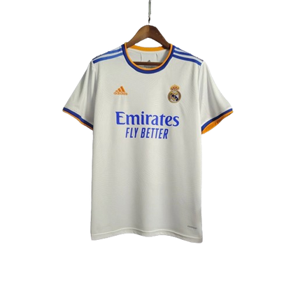 Camisa Retrô Real Madrid I Home 2021/22 Masculino Branco