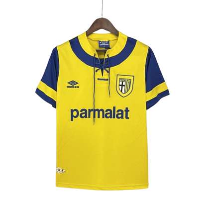 Camisa Retrô Parma I Champion 1993/95 Masculino Amarelo e Azul