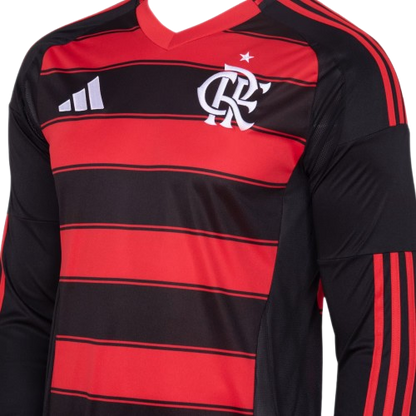 Camisa Flamengo Home 25/26 Manga Longa - Versão Torcedor
