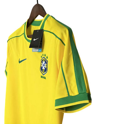 Camisa Retrô Seleção Brasileira I Home 1998/99 Nike Masculino Amarelo