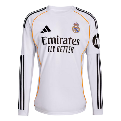 Camisa Real Madrid 25/26 Home Manga Longa - Torcedor Masculina