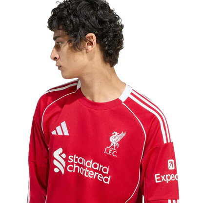 Camisa Liverpool Home Manga Comprida 25/26 - Adidas Torcedor Masculina