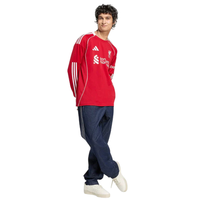 Camisa Liverpool Home Manga Comprida 25/26 - Adidas Torcedor Masculina