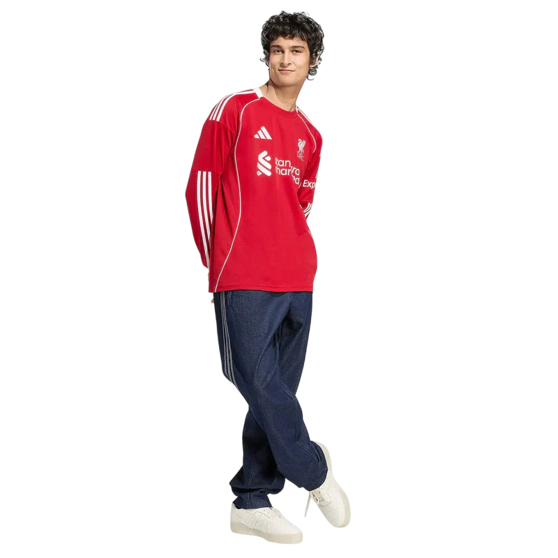 Camisa Liverpool Home Manga Comprida 25/26 - Adidas Torcedor Masculina