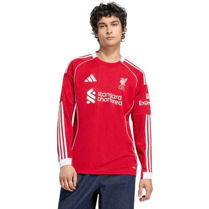 Camisa Liverpool Home Manga Comprida 25/26 - Adidas Torcedor Masculina