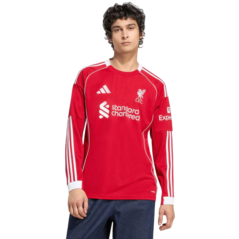 Camisa Liverpool Home Manga Comprida 25/26 - Adidas Torcedor Masculina