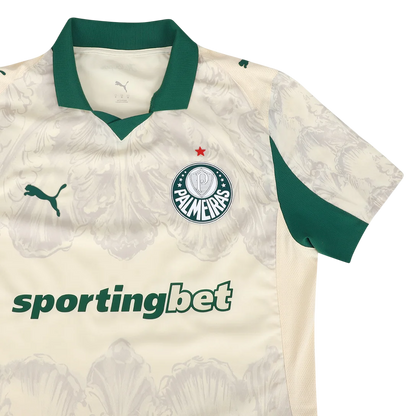 Camisa Palmeiras Mundial de Clubes 25/26 - Jogador Puma X Kidsuper Masculino - Bege e Verde