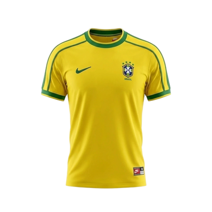 Camisa Retrô Seleção Brasileira I Home 1998/99 Nike Masculino Amarelo