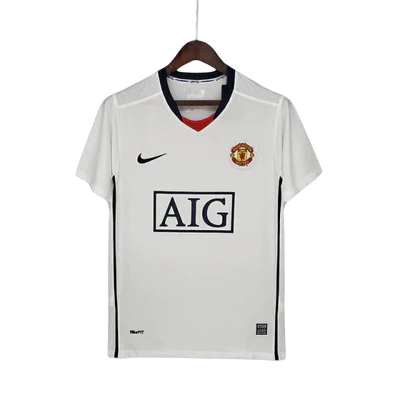 Camisa Retrô Manchester United Adidas 2008/09 Masculino Branco