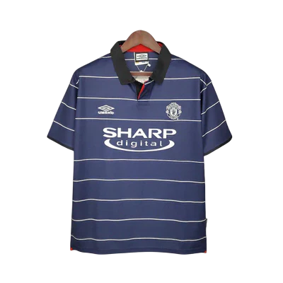 Camisa Manchester United Retrô 1999/2000 Azul - Umbro