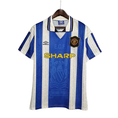Camisa Manchester United Retrô 1994/1996 Azul e Branca - Umbro