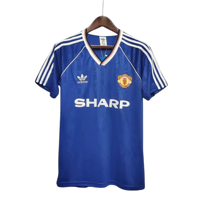 Camisa Manchester United Retrô 1988/1990 Azul - Adidas