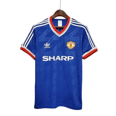 Camisa Manchester United Retrô 1986/1988 Azul - Adidas
