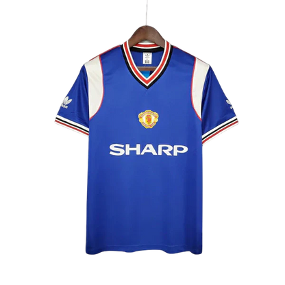 Camisa Manchester United Retrô 1985/1986 Azul - Adidas