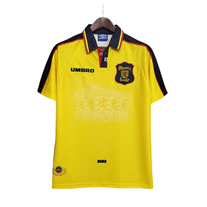Camisa Escócia Retrô 1996/1998 Amarela - Umbro
