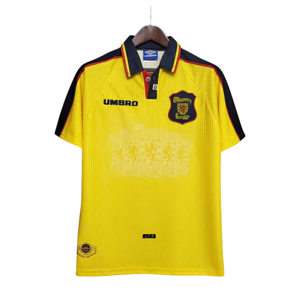 Camisa Escócia Retrô 1996/1998 Amarela - Umbro